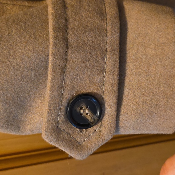 Thread & Supply Tan Double-Breasted Pea Coat - Picture 5 of 11